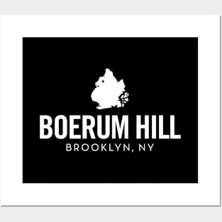 Boerum Hill (white) Posters and Art